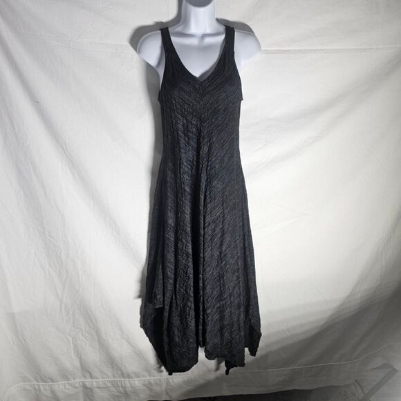 Vintage y2k assymetrical hem grey grunge dressfeve - Picture 2 of 4
